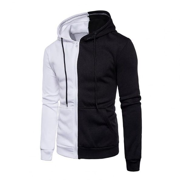 men's hoodies & sweatshirts hooded zipper closure men jacket patchwork long sleeve drawstring side pockets sweatshirt autumn winter mal, Black
men's hoodies & sweatshirts hooded zipper closure men jacket patchwork long sleeve drawstring side pockets sweatshirt autumn winter mal, Black