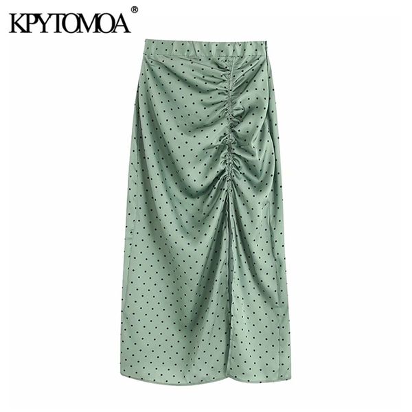 vintage elegant polka dot pleated midi skirt women fashion elastic waist side zipper slit female skirts chic faldas mujer 210621, Black
vintage elegant polka dot pleated midi skirt women fashion elastic waist side zipper slit female skirts chic faldas mujer 210621, Black