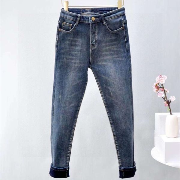 autumn and winter plush thickened women's classic blue high waist elastic thin warm
autumn and winter plush thickened women's classic blue high waist elastic thin warm