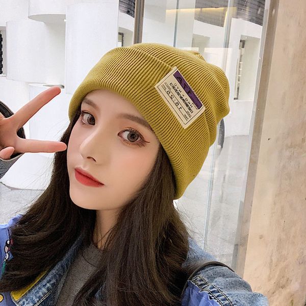 autumn and winter taped knitted hat men's women's candy colored wool outdoor warm melon skin, Blue;gray
autumn and winter taped knitted hat men's women's candy colored wool outdoor warm melon skin, Blue;gray