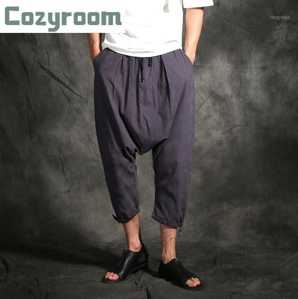 summer style men's personality cotton loose jogger harem pants hair stylist elastic waist linen big fork tide trousers, Black
summer style men's personality cotton loose jogger harem pants hair stylist elastic waist linen big fork tide trousers, Black
