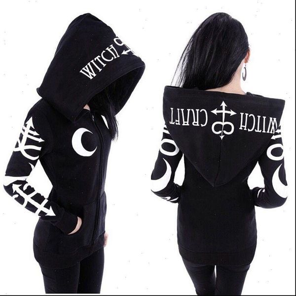 women hoodies gothic punk moon letter print sweatshirts autumn winter long sleeve jacket zipper coat casual hoodies women, Black
women hoodies gothic punk moon letter print sweatshirts autumn winter long sleeve jacket zipper coat casual hoodies women, Black
