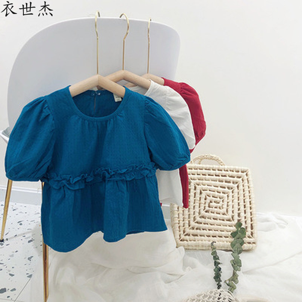 2022 girls puff sleeve pure cotton cute baby shirt new childrens summer short sleeve t-shirt baby, Blue
2022 girls puff sleeve pure cotton cute baby shirt new childrens summer short sleeve t-shirt baby, Blue