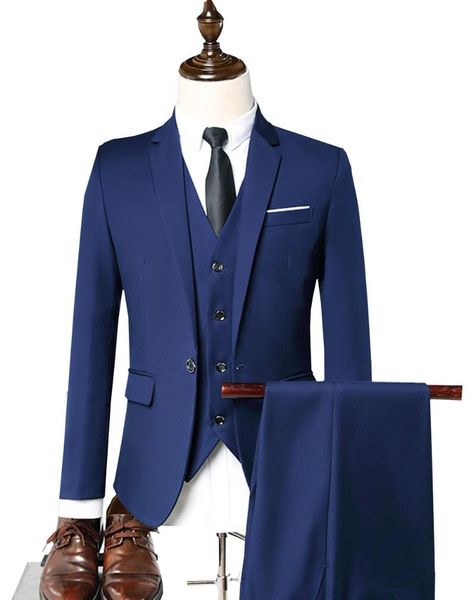 men's suits & blazers man's suit one button blazer 3 pieces jacket vest pants for bridegroom wedding, White;black
men's suits & blazers man's suit one button blazer 3 pieces jacket vest pants for bridegroom wedding, White;black