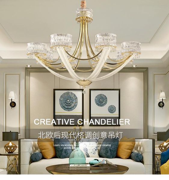 post-modern light luxury chandelier personality creative crystal light simple european atmosphere crown villa designer art lamps
post-modern light luxury chandelier personality creative crystal light simple european atmosphere crown villa designer art lamps