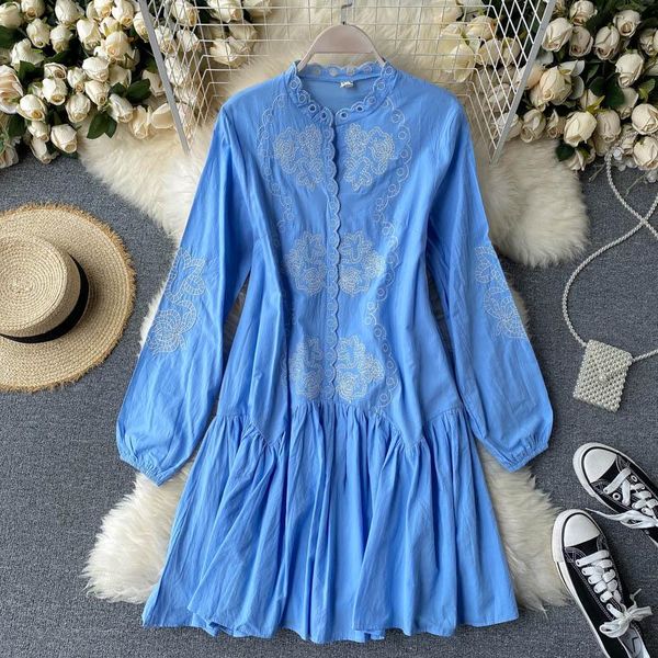 casual dresses women autumn french retro court embroidered floral dress o-neck lace puff sleeve ruffled loose a- line female 425, Black;gray
casual dresses women autumn french retro court embroidered floral dress o-neck lace puff sleeve ruffled loose a- line female 425, Black;gray