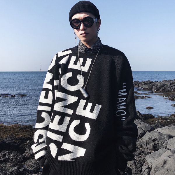 retro 2021 new casual pullover from eden africa embellished with nonwoven gothic hip hop style harajuku winter fashion men's a516, Black;white
retro 2021 new casual pullover from eden africa embellished with nonwoven gothic hip hop style harajuku winter fashion men's a516, Black;white