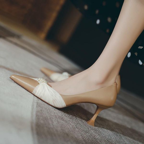 dress shoes fold design pointed toe stiletto soft genuine leather high heels sheepskin insole fashion club party women heel, Black
dress shoes fold design pointed toe stiletto soft genuine leather high heels sheepskin insole fashion club party women heel, Black