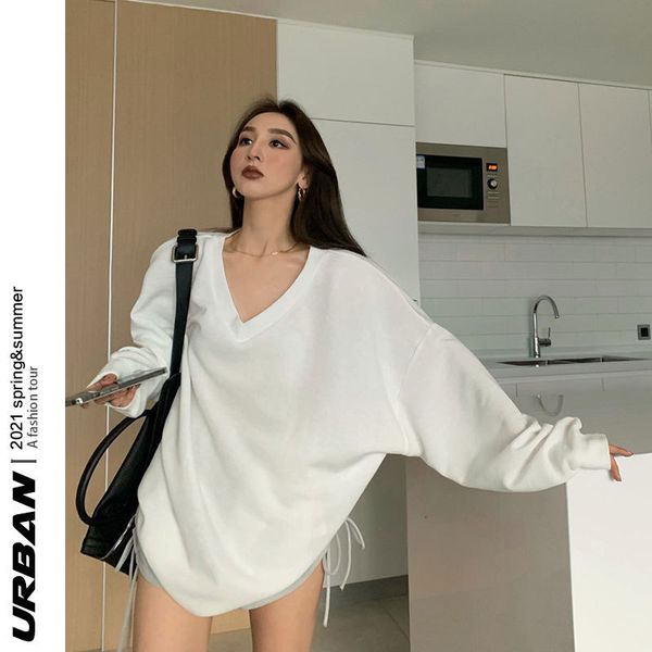 tees women's t-shirt t-shirt 2021 summer mid length sunscreen loose v-neck bf style long sleeve shirt, White
tees women's t-shirt t-shirt 2021 summer mid length sunscreen loose v-neck bf style long sleeve shirt, White