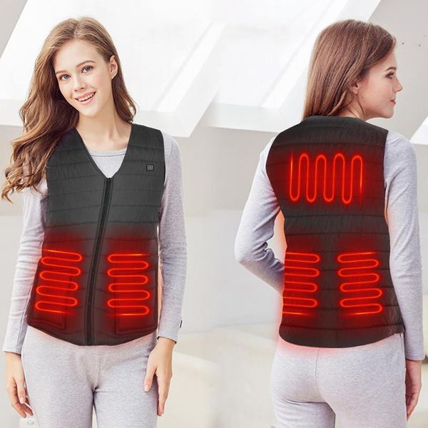 women's vests 2021 winter usb heating vest smart cotton infrared electr skating ski sportwaistcoat jackets men warm women, Black;white
women's vests 2021 winter usb heating vest smart cotton infrared electr skating ski sportwaistcoat jackets men warm women, Black;white