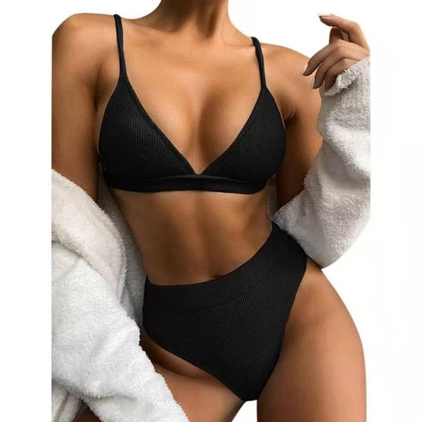 one-piece suits ribbed striped solid color triangle brazilian swimsuit high waist push up bathing suit women 2pcs bikini set
one-piece suits ribbed striped solid color triangle brazilian swimsuit high waist push up bathing suit women 2pcs bikini set