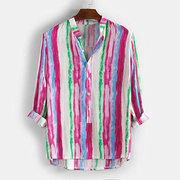 2021 men blouse autumn fashion men rainbow stripe long sleeve shirt blouse stand collar casual shirts, White;black
2021 men blouse autumn fashion men rainbow stripe long sleeve shirt blouse stand collar casual shirts, White;black