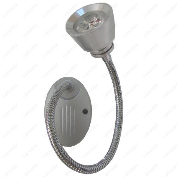 3w led picture light wall fixture lamp soft pipe bedside lighting spotlight silver shell aluminum living room home office
3w led picture light wall fixture lamp soft pipe bedside lighting spotlight silver shell aluminum living room home office