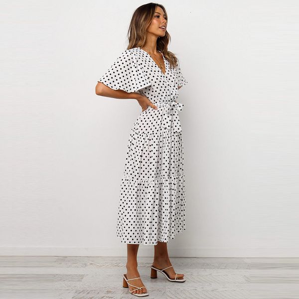 summer women 2020 casual ruffles dot print ball gown maxi es vintage elegant v neck bandage long party 8xkk, Black
summer women 2020 casual ruffles dot print ball gown maxi es vintage elegant v neck bandage long party 8xkk, Black