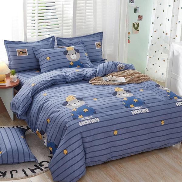 bedding sets 100% cotton duvet cover + pillowcase bear blue quilt bed linens no sheet single king hometextile
bedding sets 100% cotton duvet cover + pillowcase bear blue quilt bed linens no sheet single king hometextile