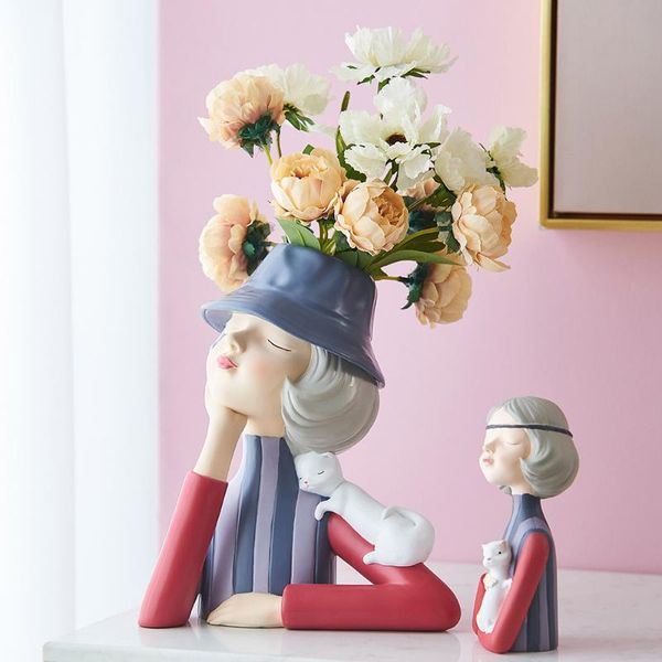modern nordic style creative portrait vase human head decorative ornaments pretty girl resin vase home decoration accessories
modern nordic style creative portrait vase human head decorative ornaments pretty girl resin vase home decoration accessories