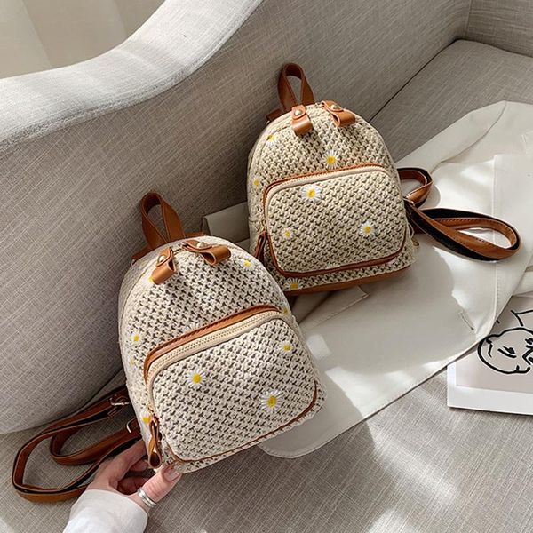 backpack style fashion straw women's bohemian weave printed travel bag college student school
backpack style fashion straw women's bohemian weave printed travel bag college student school