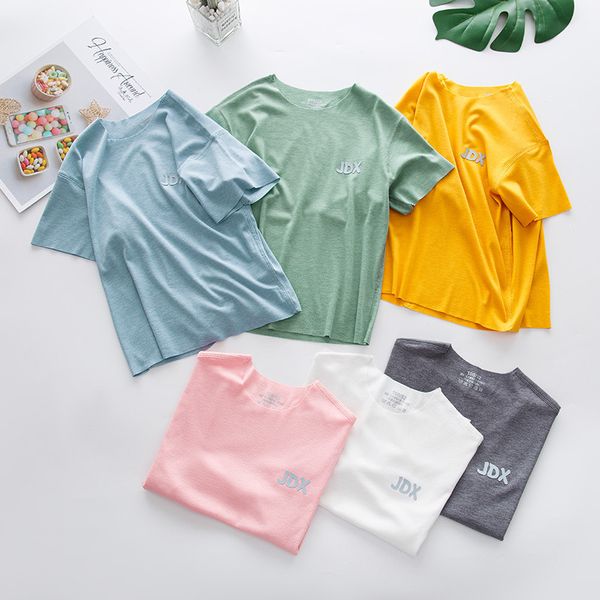 summer children's seamless t-shirt thin ice silk boys' and girls' short baby's half sleeve top, Black;white
summer children's seamless t-shirt thin ice silk boys' and girls' short baby's half sleeve top, Black;white