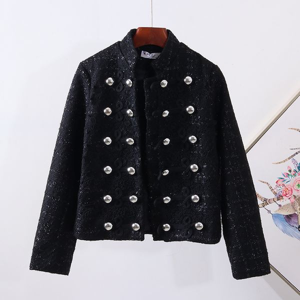 2021 spring new fashion designer women elegant vintage short coat stand long sleeve button wool blends tweed jacket outwear d3r9, Black;brown
2021 spring new fashion designer women elegant vintage short coat stand long sleeve button wool blends tweed jacket outwear d3r9, Black;brown