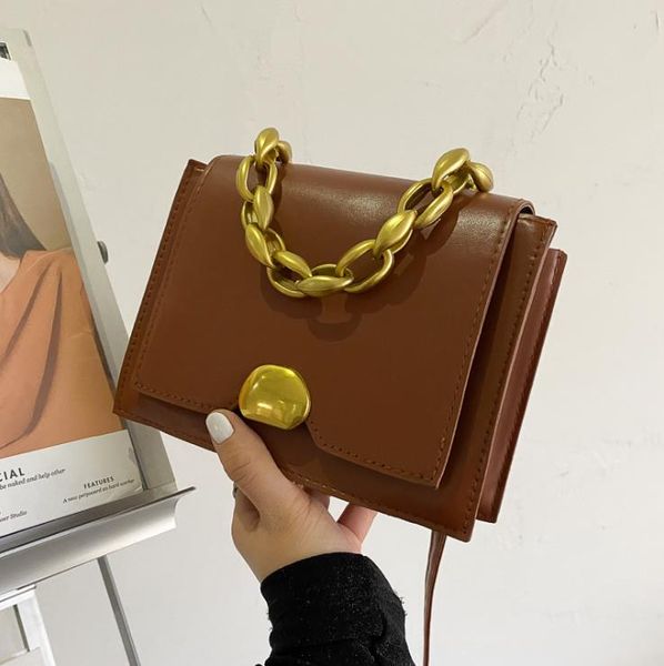 fashion thick metal chains women handbags designer square flap shoulder bags luxury pu leather crossbody bag female small purses
fashion thick metal chains women handbags designer square flap shoulder bags luxury pu leather crossbody bag female small purses