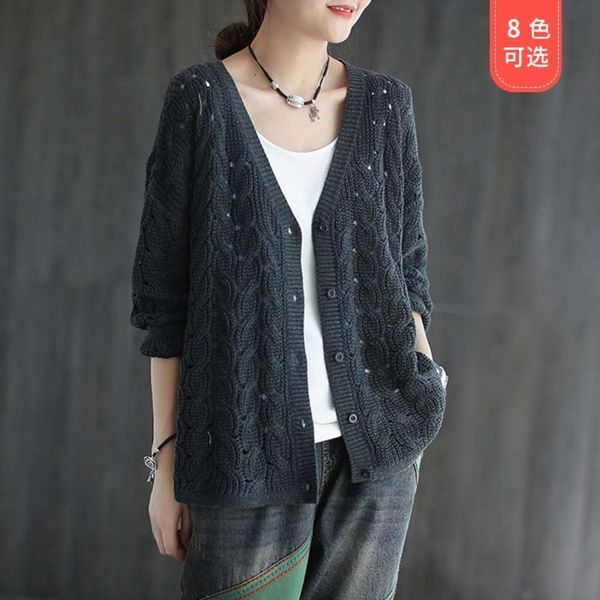 deep t-shirt 2021 v-neck spring cardigan hollow new out long sleeve sweater women's casual coat luxury, White;black
deep t-shirt 2021 v-neck spring cardigan hollow new out long sleeve sweater women's casual coat luxury, White;black