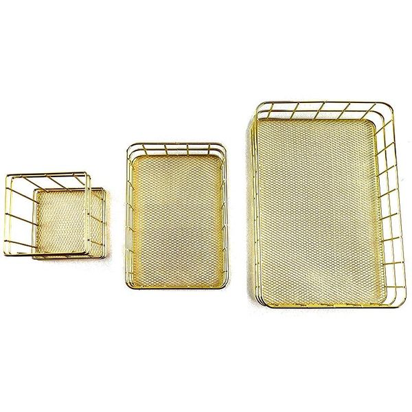 storage baskets gold color, multi-purpose metal kit, household box, office tool, cosmetic
storage baskets gold color, multi-purpose metal kit, household box, office tool, cosmetic