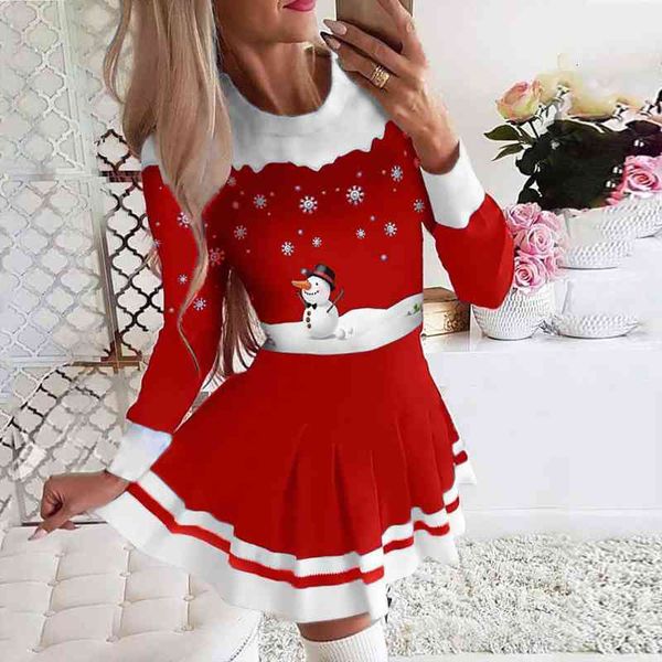 christmas casual vintage party mixed women dresses print a line long sleeve o neck pleated mini, Black;gray
christmas casual vintage party mixed women dresses print a line long sleeve o neck pleated mini, Black;gray
