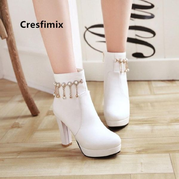 boots cresfimix botas de mujer women cute sweet black pu leather high heel ankle lady fashion casual autumn a6056
boots cresfimix botas de mujer women cute sweet black pu leather high heel ankle lady fashion casual autumn a6056