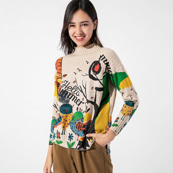 2021 korean style pullovers autumn and winter new wild ladies sweaters long sleeve women clothing no0q, Black
2021 korean style pullovers autumn and winter new wild ladies sweaters long sleeve women clothing no0q, Black