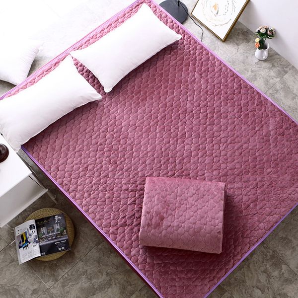 sheets & sets crystal velvet quilted bed sheet plush thick warm pure color mattress cover protector elastic all-inclusive fitted sheet 1.8m&
sheets & sets crystal velvet quilted bed sheet plush thick warm pure color mattress cover protector elastic all-inclusive fitted sheet 1.8m&