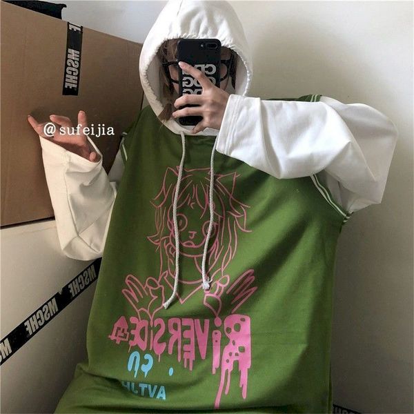 from the printed cartoon two pieces tshirt manga long female autumn korean punk t-shirt 2021 new fashion shrt nqt0, White
from the printed cartoon two pieces tshirt manga long female autumn korean punk t-shirt 2021 new fashion shrt nqt0, White