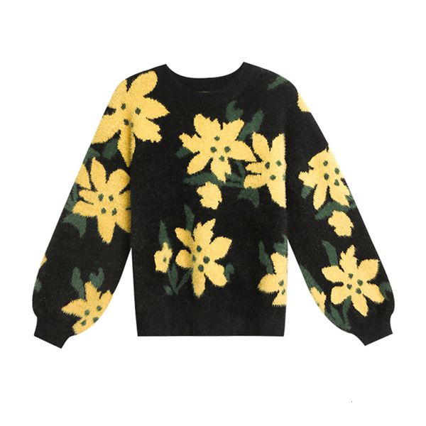 2021 autumn new women's gentle suower pullover sweater loose and thin round neck tdjb, White;black
2021 autumn new women's gentle suower pullover sweater loose and thin round neck tdjb, White;black