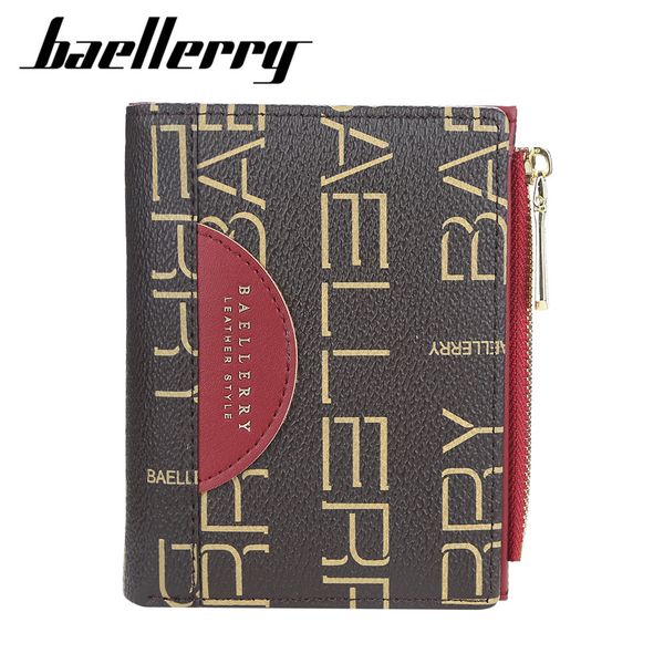 baellerry new women's short old pattern letter vertical wallet zipper buckle zero wallet, Red;black
baellerry new women's short old pattern letter vertical wallet zipper buckle zero wallet, Red;black