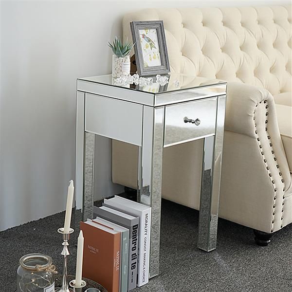bedroom furniture nordic simple coffee modern and contemporary small 1 drawer mirrored nightstand bedside table
bedroom furniture nordic simple coffee modern and contemporary small 1 drawer mirrored nightstand bedside table