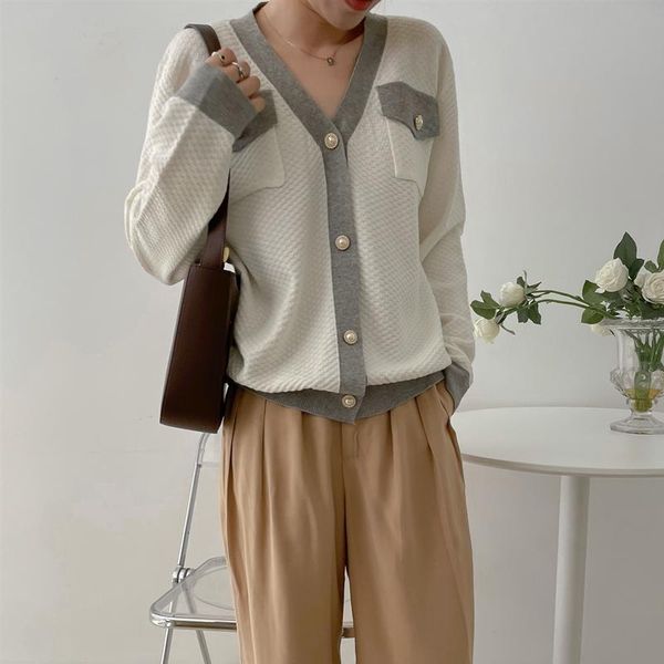 women's knits & tees ftlzz 2021 fashionable elegant autumn winter sweaters cardigans vintage wild oversized knitwear, White
women's knits & tees ftlzz 2021 fashionable elegant autumn winter sweaters cardigans vintage wild oversized knitwear, White
