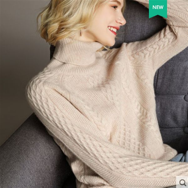 2021 new women's solid pullovers autumn winter 100% pure wool turtleneck sweaters raglan sleeve thickened fashion twist pattem sweater, White;black
2021 new women's solid pullovers autumn winter 100% pure wool turtleneck sweaters raglan sleeve thickened fashion twist pattem sweater, White;black