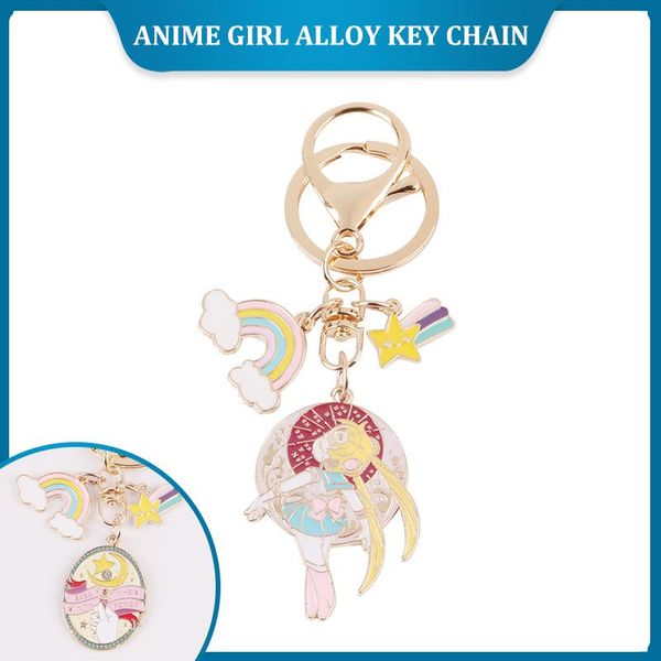 keychains creative anime girl alloy keychain cute magic rainbow meteor metal pendant jewelry bag ornament key chain gift, Silver
keychains creative anime girl alloy keychain cute magic rainbow meteor metal pendant jewelry bag ornament key chain gift, Silver