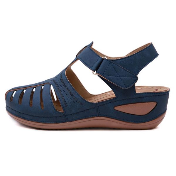 dress shoes soft sole ankle strap beach vintage pu leather closed toe women sandals round toecap street hollowed out summer casual, Black
dress shoes soft sole ankle strap beach vintage pu leather closed toe women sandals round toecap street hollowed out summer casual, Black