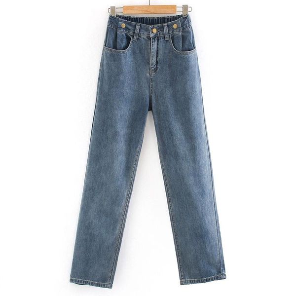 women's jeans agong loose high waisted women fashion straight denim pants elegant pockets full length female ladies es, Blue
women's jeans agong loose high waisted women fashion straight denim pants elegant pockets full length female ladies es, Blue