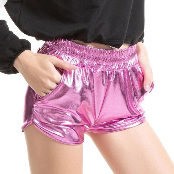 women's pu leather shorts short pants with pockets loose casual shortsh, White;black
women's pu leather shorts short pants with pockets loose casual shortsh, White;black