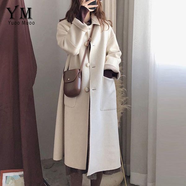 women's wool & blends yuoomuoo women long coat korean fashion single-breasted pockets warm cotton winter jacket office lady elegant out, Black
women's wool & blends yuoomuoo women long coat korean fashion single-breasted pockets warm cotton winter jacket office lady elegant out, Black