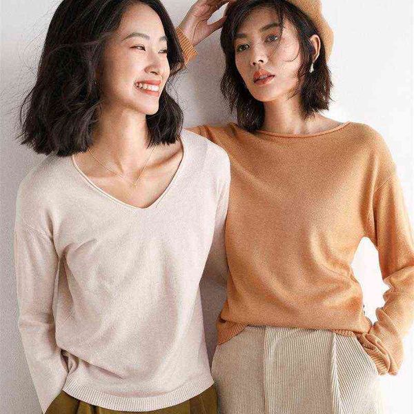 autumn and winter round neck sweater women's pullover loose fashion v-neck long sleeve bottoming shirt solid color, White;black
autumn and winter round neck sweater women's pullover loose fashion v-neck long sleeve bottoming shirt solid color, White;black