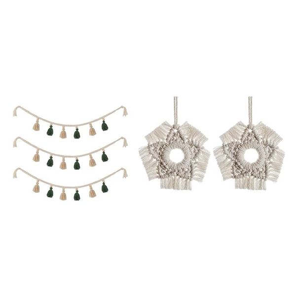 decorative objects & figurines 3pcs bohemian macrame woven cotton tassel garland backdrop with 2pcs handmade coasters
decorative objects & figurines 3pcs bohemian macrame woven cotton tassel garland backdrop with 2pcs handmade coasters