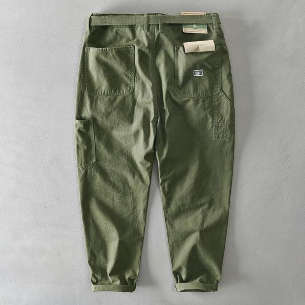 men's pants men spring pure cotton solid color korean style male casual loose belt mid waist slim fit pencil trouser z329, Black
men's pants men spring pure cotton solid color korean style male casual loose belt mid waist slim fit pencil trouser z329, Black