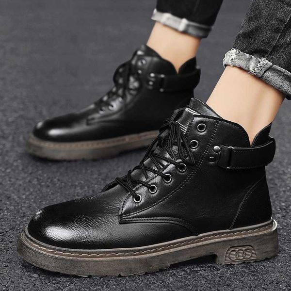 autumn and winter martin boots men's korean casual high leather work black british style medium sho
autumn and winter martin boots men's korean casual high leather work black british style medium sho