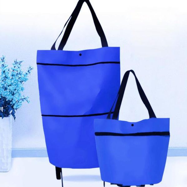 storage bags folding shopping pull cart trolley bag with wheels foldable reusable for travelling 
storage bags folding shopping pull cart trolley bag with wheels foldable reusable for travelling