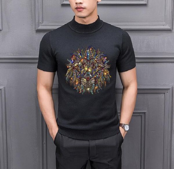 winter casual mens sportswear short sleeve sweaters diamond stone man round neck high quality, White;black
winter casual mens sportswear short sleeve sweaters diamond stone man round neck high quality, White;black