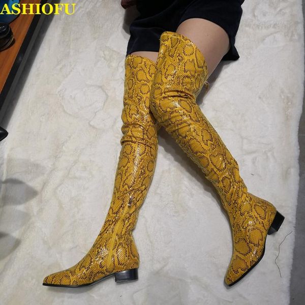 boots ashiofu handmade womens faux-snake leather thigh high real-pos over knee evening club fashion, Black
boots ashiofu handmade womens faux-snake leather thigh high real-pos over knee evening club fashion, Black
