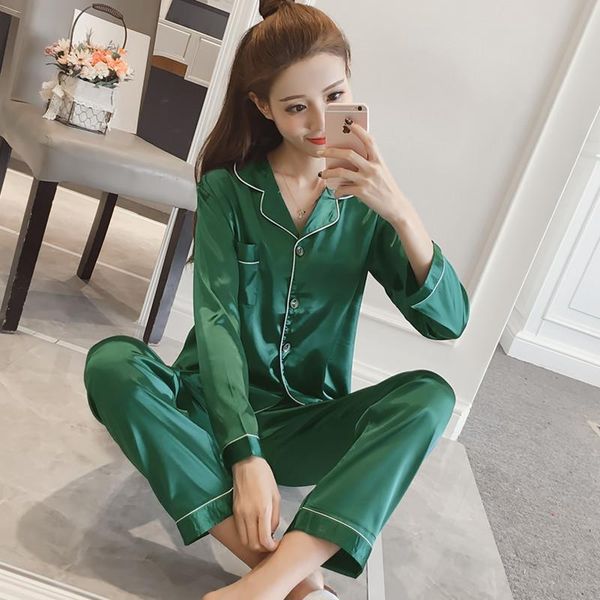 plus size satin pyjamas women pajama set long sleeve night suit silk sleepwear autumn winter pijamas two piece set loungewear, Black;red
plus size satin pyjamas women pajama set long sleeve night suit silk sleepwear autumn winter pijamas two piece set loungewear, Black;red