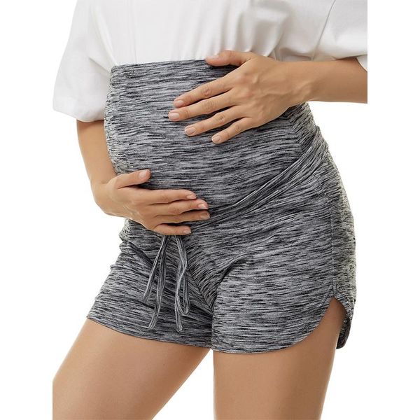 women's maternity shorts drawstring tie front curved hem sports shorts workout pregnancy active over the belly drawstring, White
women's maternity shorts drawstring tie front curved hem sports shorts workout pregnancy active over the belly drawstring, White